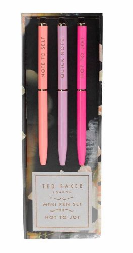 Ted Baker London Mini Pens Set Of 3 NEW NWT