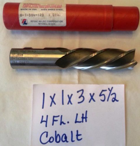 Left hand 50 pc. lot 1 x 1 x 3 x 5-1/2  4fl. lh cobalt end mills new for sale