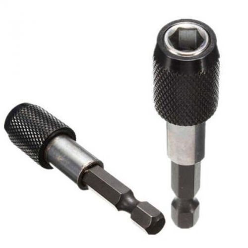 1/4&#034; Black Hex Shank Quick Release Drill Magnetic Screwdriver Bit Holder 60mm