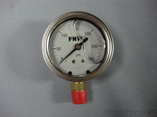 FNW 2-1/2&#034; Liquid Filled Pressure Gauge 0 - 300 PSI 0300L - fnwlfg300l