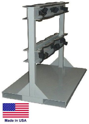Cylinder stand pallet for lp propane welding gases compressed air - 6 tank cap for sale
