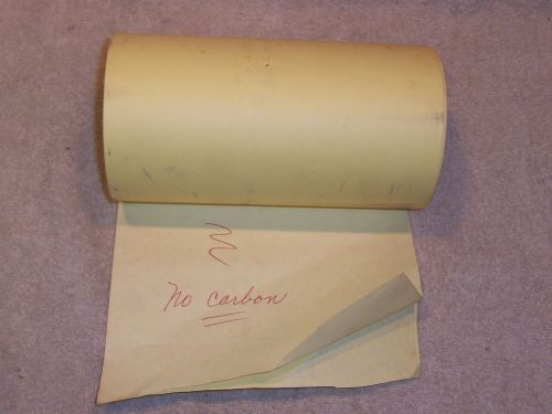 OG1107- Vintage Canary 2-Ply carbonless Roll of Teleprinter Paper