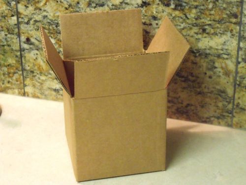 Pack of 6 Heavyweight Corrugated COFFEE MUG SIZE BOXES - 4&#034; X 4&#034; X 4&#034; Square