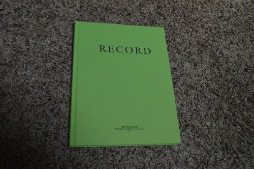 6 Green Military Log Book, Record Book Memorandum Book 8 X 10-1/2 Green Log Book