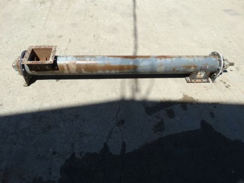 Steel 6&#034; diameter x 6 foot horizontal cross conveyer Screw Auger- New