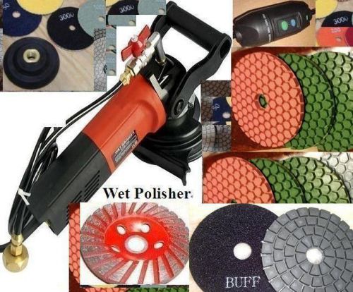 Wet polisher ultra thick floor counter pad glaze buff 2 cup concrete granite for sale