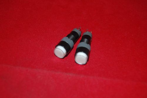 5pcs 10mm white  light  round led illuminated pilot lamp 220v ac 2 pins for sale