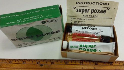 Vintage Watsco Super Poxee All Purpose Repair Kit resin/catalyst  no heat