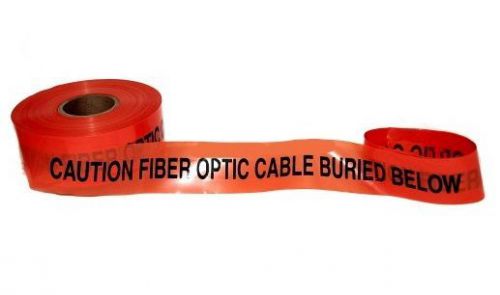 Lot of 3 terra/reef fiberoptic underground warning tape 3&#034;x1000&#039; (orange)42-0001 for sale