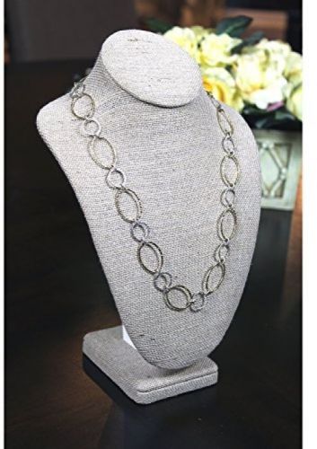 Linen Jewelry Necklace Display Holder NEW