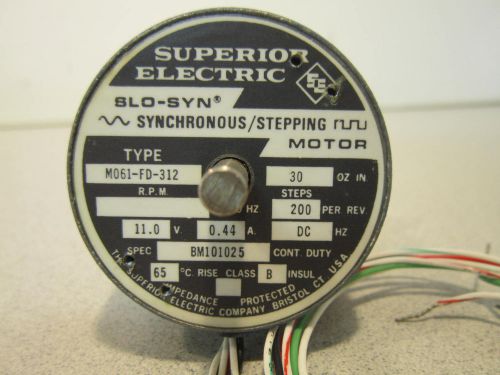 Superior Electric SLO-SYN Synchronous Stepping Motor Type: M061-FD-312