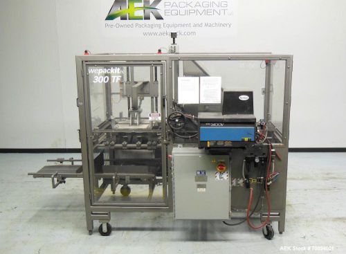 Used- WePackIt Model 300TF-B Automatic Glue Tray Former. Machine is capable of s