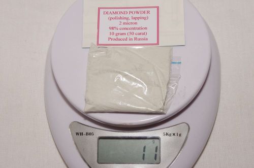 Diamond powder (for polishing and lapping) 2.0 micron 50 carat (10 gram)