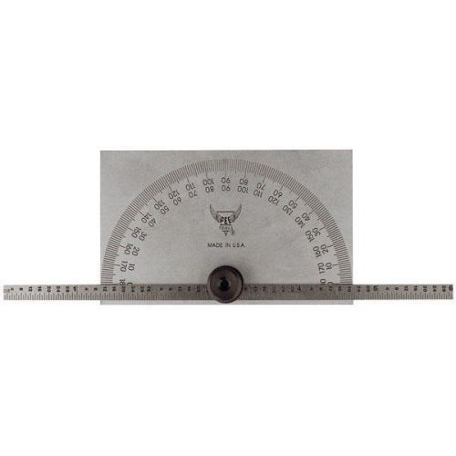 PEC Protractors Model 5190 Measuring Range 0-180 Degress Type of Reading Inch
