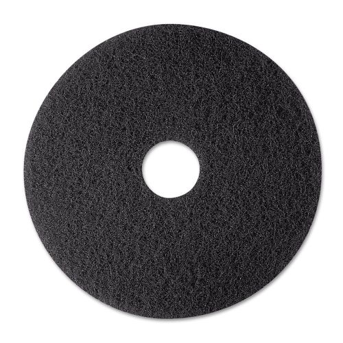 3m black stripper pad 7200 12&#034; floor care pad (case of 5) 3m for sale