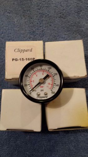 CLIPPARD GAUGE PG-15-160P Pressure Gauge  Lot of 5 pcs.