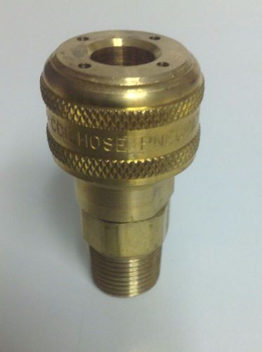 Coil hose pneumatics 1/4&#034; automatic industrial coupler, 3/8&#034; mpt 155a for sale