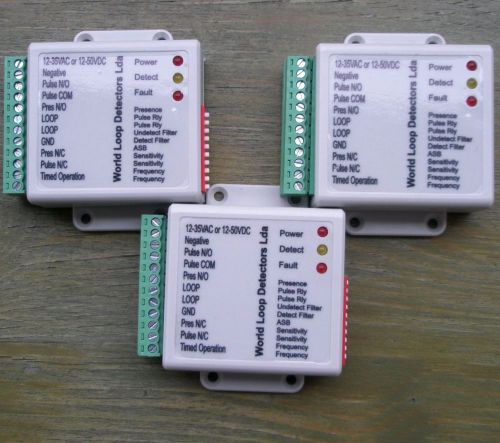 Value 3-pack special.mini: vehicle loop detector.12-36v.acordc. install friendly for sale