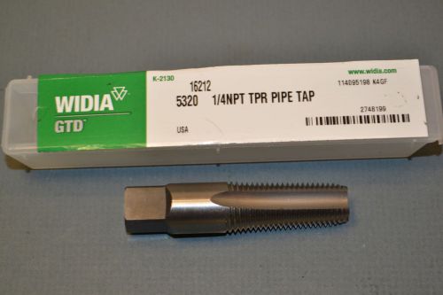Nos widia greenfield tap &amp; die 1/4&#034; 18 npt hs 4 flute pipe hand tap wr13bb11b for sale