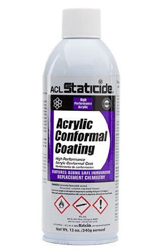 Acl staticide 8690 acrylic conformal coating, aerosol, 12 oz. for sale