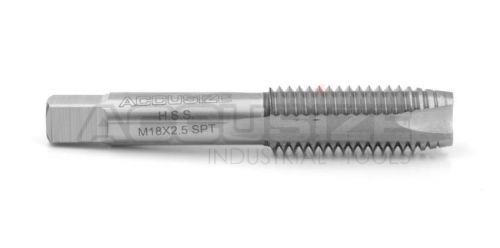 M18x2.5 metric hss spiral point tap, ansi, ground, 3 flute, d7, #spt-18m-250 for sale