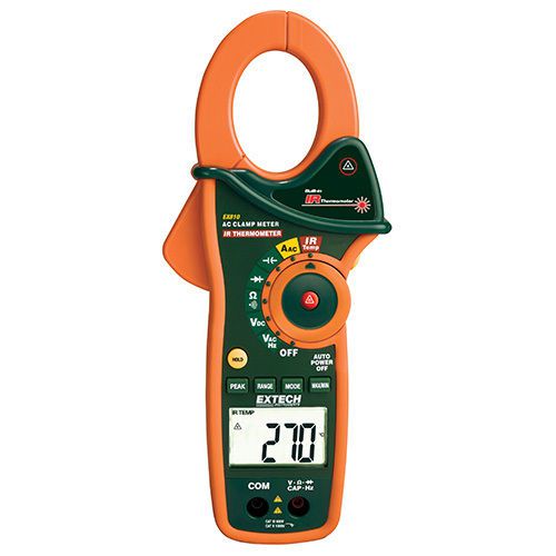 Extech EX810 Clamp DMM  Infrared Thermometer 1000 AMP AC, 4000 Count