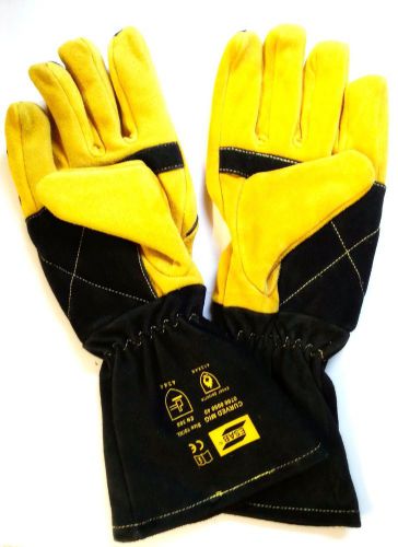 Heavy Duty Esab Curved Mig Welding Gauntlets / Gloves XL