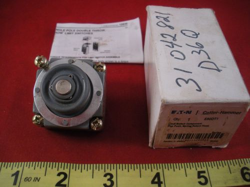 Cutler Hammer E50DT1 Limit Switch Top Push Spring Return Operator Head A1 Eaton