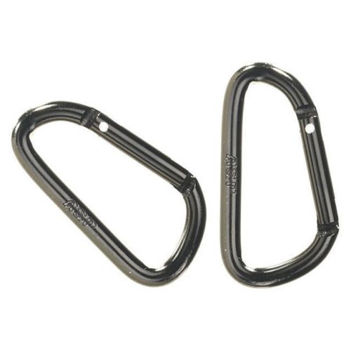 Tactical restraints carabiner clips  asp 2 pack black new police military for sale