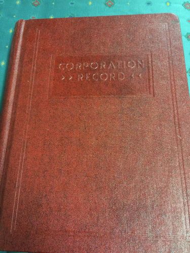 Corporation Record Book
