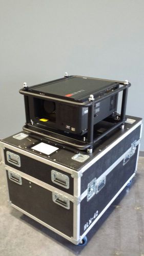 Barco rlm w12 projector kit with lens, stacking frame and road case included! for sale