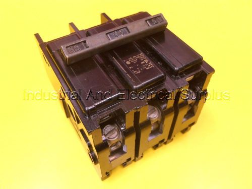 ITE Type EQ-B BQ3B050 - 3 Pole 50 Amp. 120/240 VAC. HACR Type - Circuit Breaker