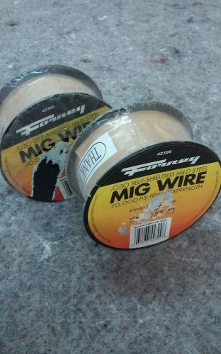 LOT OF 2 ROLLS .030 SHIELDED MILD STEEL MIG WELDING WIRE