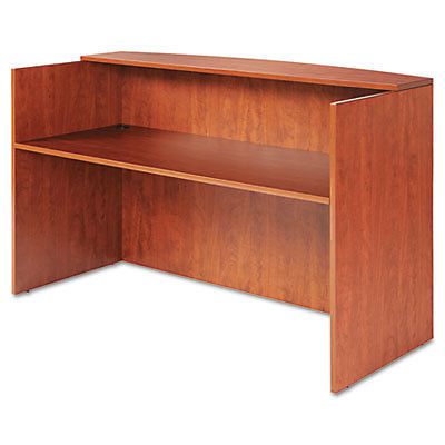Valencia Series Reception Desk w/Counter, 71w x 35 1/2d x 42 1/2h, Medium Cherry
