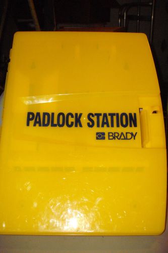 Brady ready access padlock station 105932 yellow - unfilled for sale