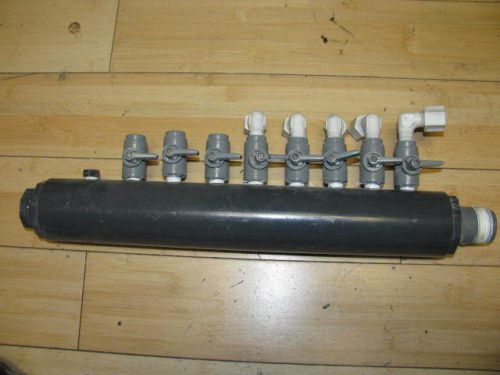 8 port pvc manifold with valves for sale