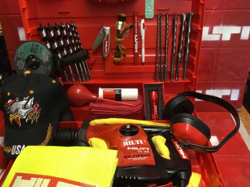 HILTI TE 30 , MINT COND., FAST SHIPPING, Free Grinder Bits Knife Glasses and Mo