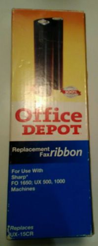 New NIB Office Depot Sharp UX-15CR Fax Replacement Ribbon for 1650, UX500, 1000