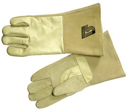 Steiner P750X MIG Gloves, Tan Reversed Grain Pigskin Palm, Foam Lined Back,