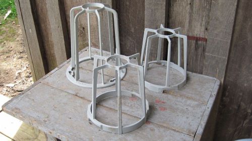 3 vintage appleton explosion proof light fixture fitting cages replacement parts for sale