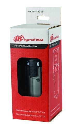 Ingersoll-rand ingersoll rand f35231-400-vs 3/8-inch air line filter, black/gray for sale