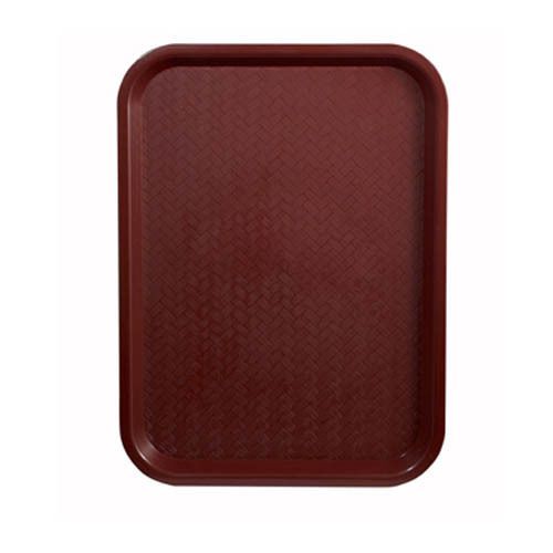 Winco FFT-1418U Premium Plastic Fast Food Tray 14 x 18 (Burgundy)