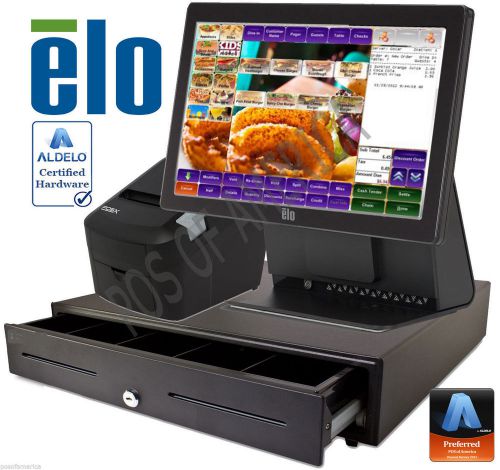 ALDELO PRO ELO BURGER GRILL RESTAURANT ALL-IN-ONE COMPLETE POS SYSTEM NEW