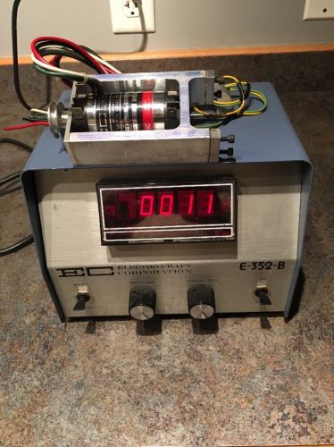 Electrocraft Motomatic Motor Generator E352 With E352-B Controller Works Great