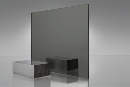 1 sheets 1/8&#034; gray  mirrored acrylic plexiglass 24&#034; x  24&#034; for sale