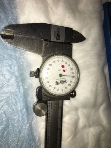 USED 6&#034; DRAPER  PRECISION INSTRUMENTS DIAL CALIPERS WITH BOX &amp; CASE