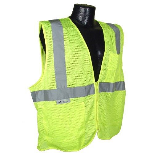 Radians SV2ZGSM Polyester Solid Knit Economy Class 2 High Visibility Vest with