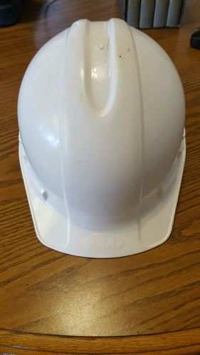 3M XLR8 White Safety Hard Hat Construction Adjustable USED Costume Halloween