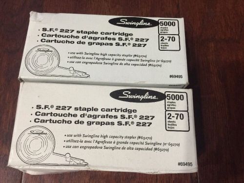 Lot of 2  Swingline S.F. 227 Staple Cartridges #69495 (10,00 Staples)
