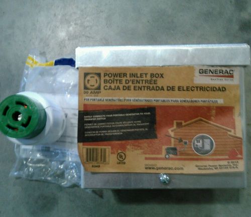 Generac 30A Stainless Power Inlet Box with 30A plug